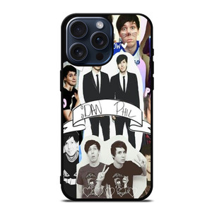 DAN AND PHIL COLLAGE iPhone 15 Pro Max Case Cover DAN AND PHIL COLLAGE iPhone 15 Pro Max Case Cover