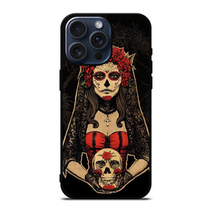 DAY OF THE DEAD ART iPhone 15 Pro Max Case Cover DAY OF THE DEAD ART iPhone 15 Pro Max Case Cover