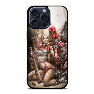 DEADPOOL HARLEY QUINN 2 iPhone 15 Pro Max Case Cover