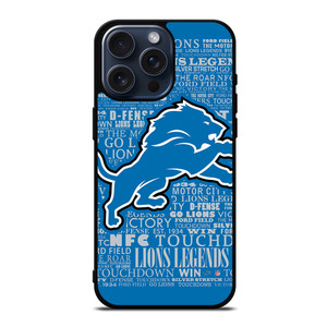 DETROIT LIONS QUOTE iPhone 15 Pro Max Case Cover
