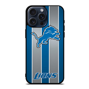 DETROIT LIONS STRIPE iPhone 15 Pro Max Case Cover