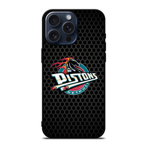 DETROIT PISTONS METAL LOGO iPhone 15 Pro Max Case Cover