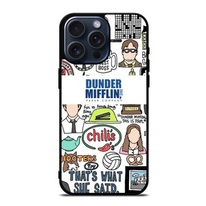 DUNDER MIFFLIN COLLAGE iPhone 15 Pro Max Case Cover