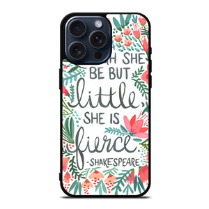 FLORAL SHAKESPEARE QUOTE iPhone 15 Pro Max Case Cover