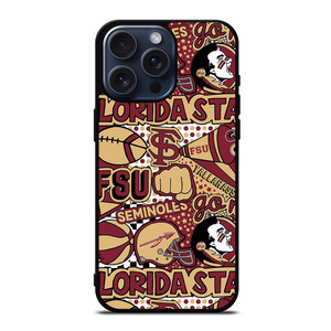 FLORIDA STATE FSU COLLAGE iPhone 15 Pro Max Case Cover