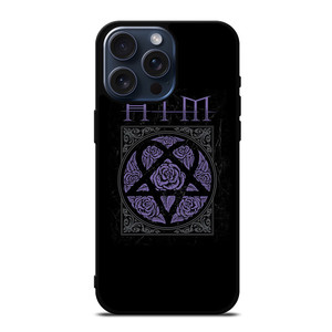 HIM BAND ROSE LOGO iPhone 15 Pro Max Case Cover HIM BAND ROSE LOGO iPhone 15 Pro Max Case Cover