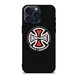 INDEPENDENT TRUCK COMPANY LOGO CARBON iPhone 15 Pro Max Case Cover INDEPENDENT TRUCK COMPANY LOGO CARBON iPhone 15 Pro Max Case Cover