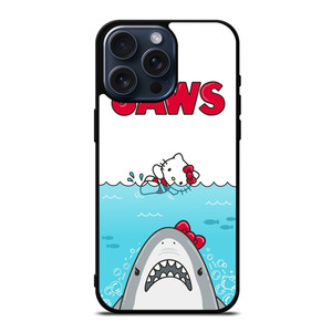 JAWS SHARK HELLO KITTY iPhone 15 Pro Max Case Cover