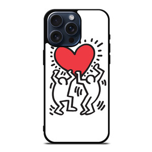 KEITH HARING LOVE 2 iPhone 15 Pro Max Case Cover