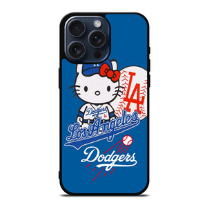 LA DODGERS HELLO KITTY 2 iPhone 15 Pro Max Case Cover