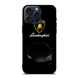 LAMBORGHINI BLACK iPhone 15 Pro Max Case Cover LAMBORGHINI BLACK iPhone 15 Pro Max Case Cover