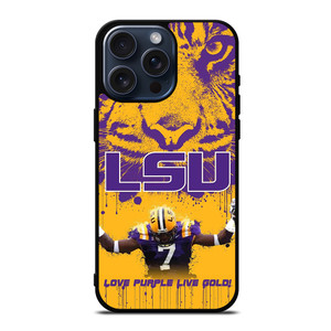 LSU TIGERS THE PURPLE iPhone 15 Pro Max Case Cover