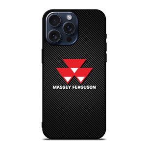 MASSEY FERGUSON TRACTOR LOGO CARBON iPhone 15 Pro Max Case Cover