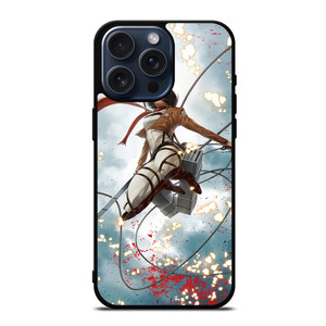 MIKASA ACKERMAN ATTACK ON TITAN iPhone 15 Pro Max Case Cover MIKASA ACKERMAN ATTACK ON TITAN iPhone 15 Pro Max Case Cover