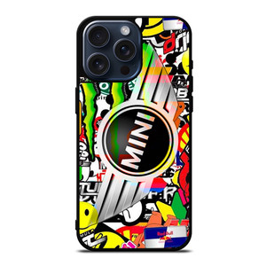 MINI COOPER STICKER BOMB iPhone 15 Pro Max Case Cover MINI COOPER STICKER BOMB iPhone 15 Pro Max Case Cover