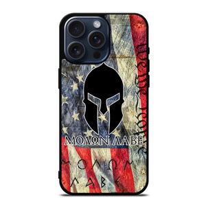 MOLON LABE AMERICAN FLAG iPhone 15 Pro Max Case Cover
