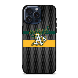 OAKLAND ATHLETICS METAL LOGO iPhone 15 Pro Max Case Cover OAKLAND ATHLETICS METAL LOGO iPhone 15 Pro Max Case Cover