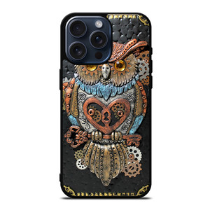 OWL STEAMPUNK BOOK iPhone 15 Pro Max Case Cover OWL STEAMPUNK BOOK iPhone 15 Pro Max Case Cover