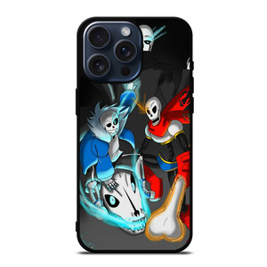 PAPYRUS AND SANS UNDERTALE CARTOON iPhone 15 Pro Max Case Cover