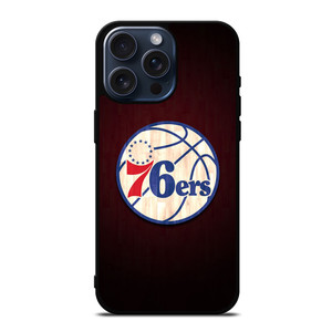 PHILADELPHIA 76ERS WOODEN LOGO iPhone 15 Pro Max Case Cover