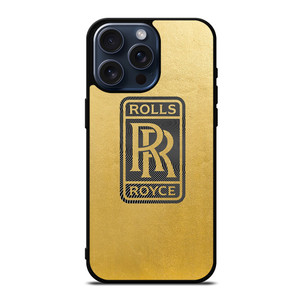 ROLLS ROYCE LOGO GOLD iPhone 15 Pro Max Case Cover