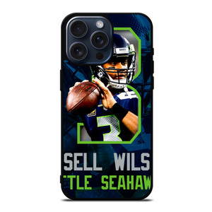 RUSSELL WILSON 3 SEATTLE SEAHAWKS iPhone 15 Pro Max Case Cover