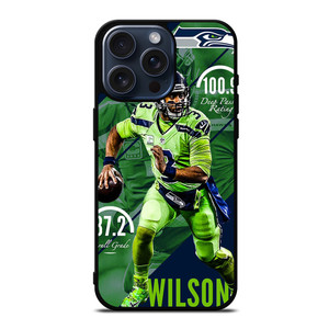 RUSSELL WILSON SEAHAWKS iPhone 15 Pro Max Case Cover