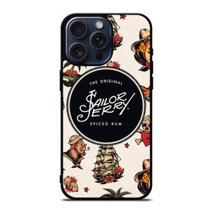 SAILOR JERRY PATTERN iPhone 15 Pro Max Case Cover