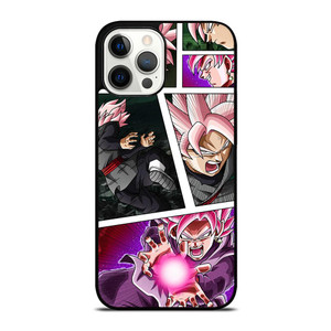BLACK GOKU SS ROSE COLLAGE iPhone 12 Pro Max Case Cover