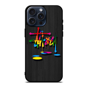STUSSY PAINT LOGO iPhone 15 Pro Max Case Cover STUSSY PAINT LOGO iPhone 15 Pro Max Case Cover