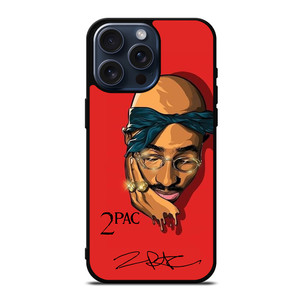 TUPAC 2PAC RAPPER 3 iPhone 15 Pro Max Case Cover