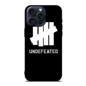 UNDEFEATED BLACK LOGO iPhone 15 Pro Max Case Cover