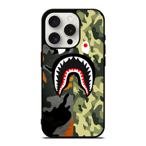BAPE CAMO SHARK iPhone 15 Pro Case Cover