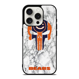 CHICAGO BEARS PUNISHER SKULL iPhone 15 Pro Case Cover