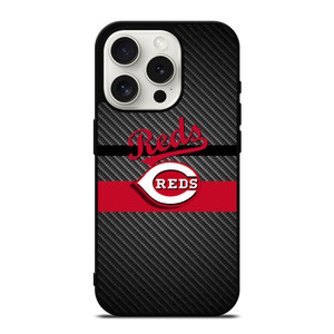 CINCINNATI REDS CARBON iPhone 15 Pro Case Cover CINCINNATI REDS CARBON iPhone 15 Pro Case Cover