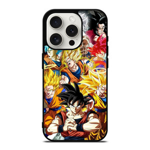GOKU DRAGON BALL ALL SUPER SAIYAN iPhone 15 Pro Case Cover
