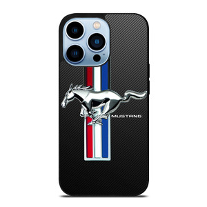 FORD MUSTANG GT LOGO CARBON iPhone 13 Pro Max Case Cover