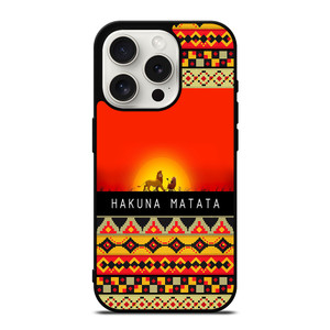 HAKUNA MATATA LION KING AZTEC 1 iPhone 15 Pro Case Cover