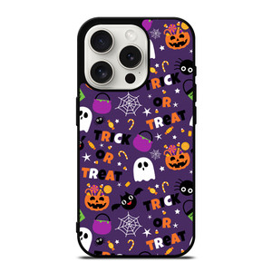 HALLOWEEN WITCH PUMPKIN PATTERN 2 iPhone 15 Pro Case Cover