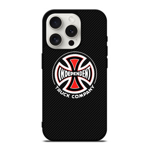 INDEPENDENT TRUCK COMPANY LOGO CARBON iPhone 15 Pro Case Cover INDEPENDENT TRUCK COMPANY LOGO CARBON iPhone 15 Pro Case Cover
