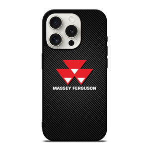 MASSEY FERGUSON TRACTOR LOGO CARBON iPhone 15 Pro Case Cover