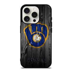 MILWAUKEE BREWERS WOODEN iPhone 15 Pro Case Cover MILWAUKEE BREWERS WOODEN iPhone 15 Pro Case Cover