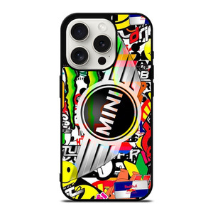 MINI COOPER STICKER BOMB iPhone 15 Pro Case Cover MINI COOPER STICKER BOMB iPhone 15 Pro Case Cover