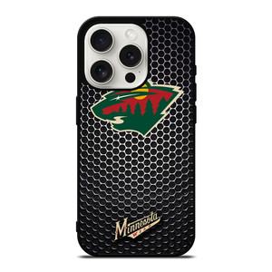 MINNESOTA WILD METAL iPhone 15 Pro Case Cover