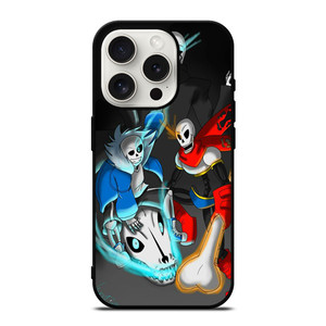 PAPYRUS AND SANS UNDERTALE CARTOON iPhone 15 Pro Case Cover