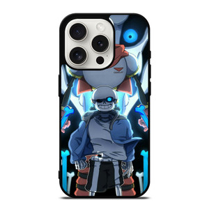 PAPYRUS AND SANS UNDERTALE SKULL iPhone 15 Pro Case Cover