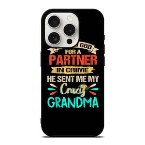 PARTNER IN CRIME GRANDMA 3 iPhone 15 Pro Case Cover PARTNER IN CRIME GRANDMA 3 iPhone 15 Pro Case Cover