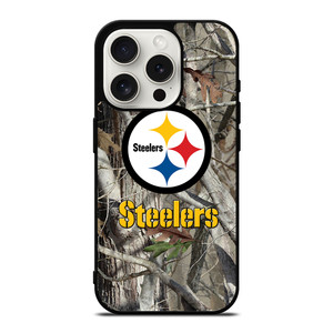 PITTSBURGH STEELERS TREE CAMO iPhone 15 Pro Case Cover