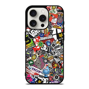 STICKER BOMB DC iPhone 15 Pro Case Cover