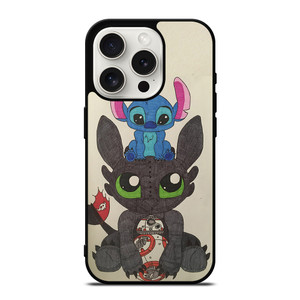 TOOTHLESS AND STITCH iPhone 15 Pro Case Cover